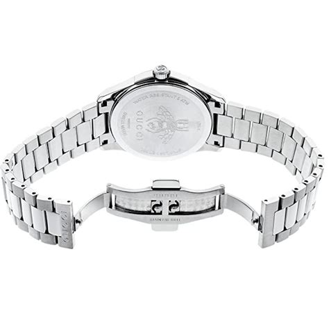 gucci silver analog watch